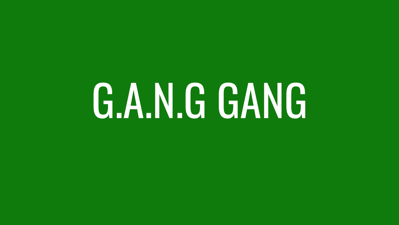 G.A.N.G. GANG – RADIO SKID ROW – 88.9FM